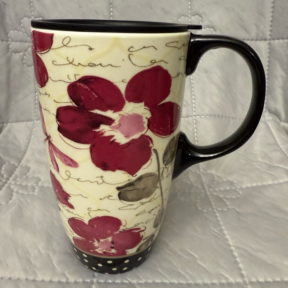 Topadorn 17 oz Tall Ceramic Travel Mug Coffee Cup with Sealed Lid Latte Mug